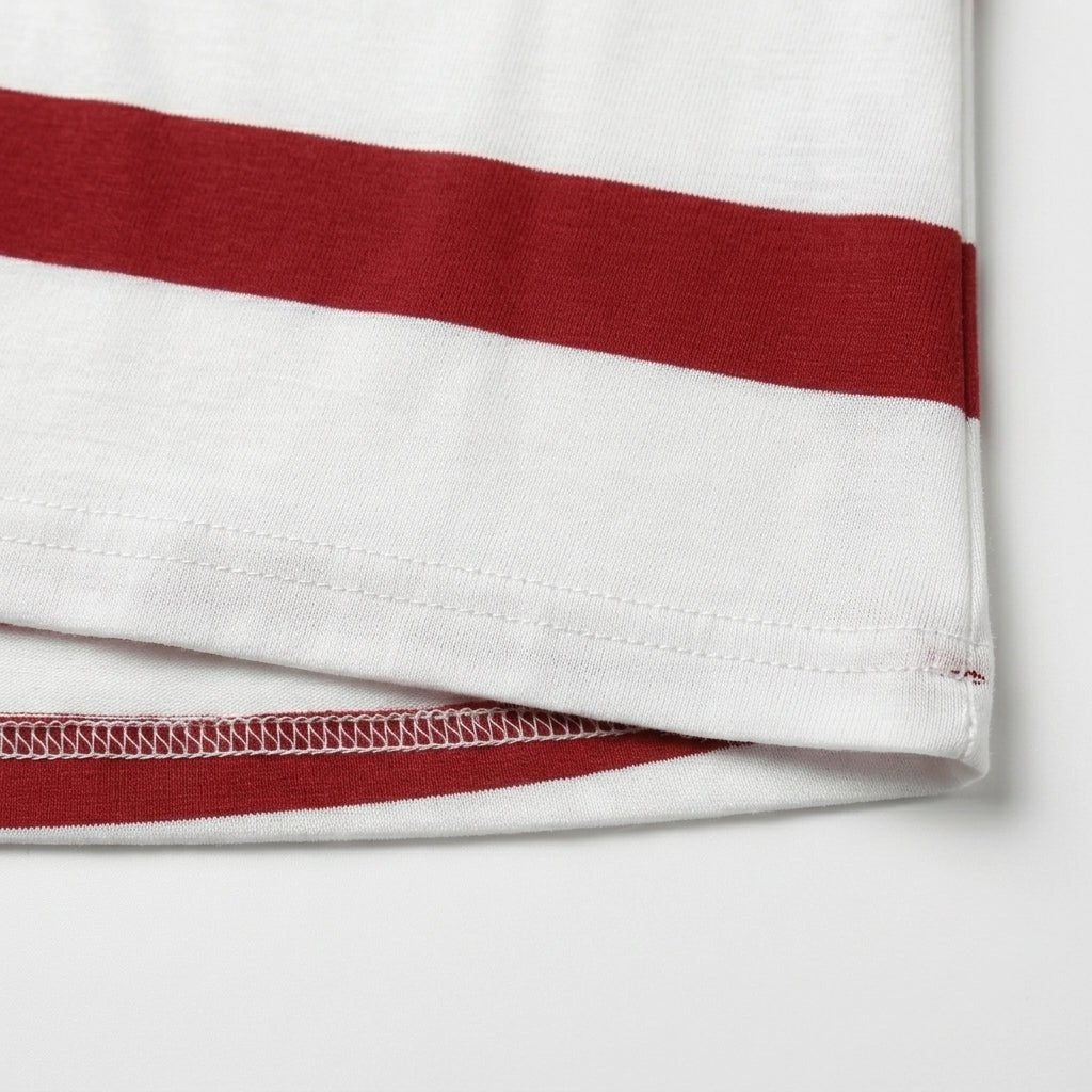 Women's Striped V-Neck Top – Lightweight and Breathable - We are MFEO