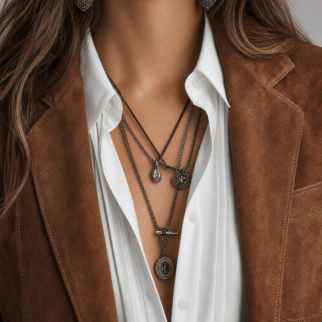 Women's Suede Blazer with Notched Lapel – Relaxed Fit with Functional Patch Pockets - We are MFEO