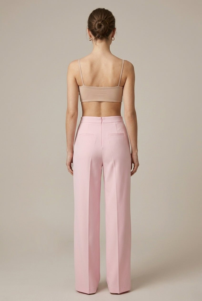 Women's Suit – Tailored Blazer with Feather Cuffs and Straight Leg Trousers - We are MFEO