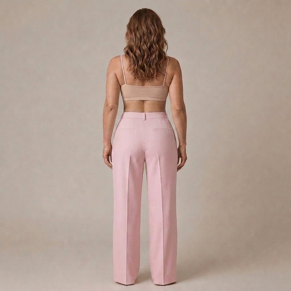 Women's Suit – Tailored Blazer with Feather Cuffs and Straight Leg Trousers - We are MFEO