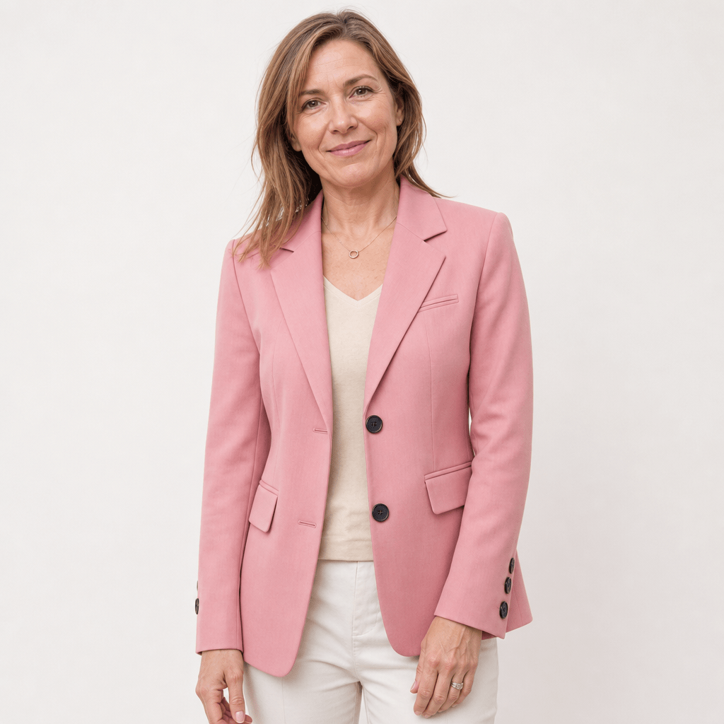 Women's Tailored Blazer – Fitted Notch Lapel Jacket for Work and Formal Events - We are MFEO