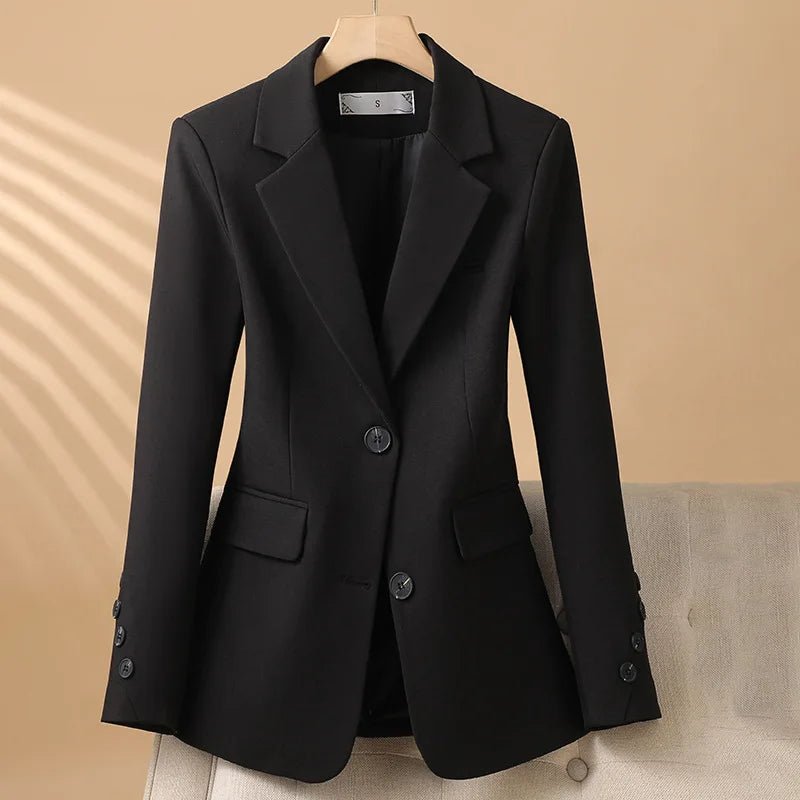 Women's Tailored Blazer – Fitted Notch Lapel Jacket for Work and Formal Events - We are MFEO