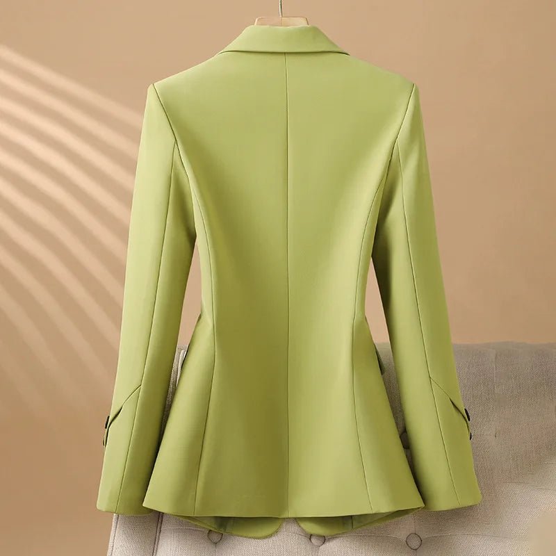 Women's Tailored Blazer – Fitted Notch Lapel Jacket for Work and Formal Events - We are MFEO
