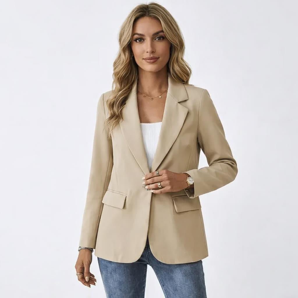 Women's Tailored Blazer – Notched Lapel, Single-Breasted - We are MFEO