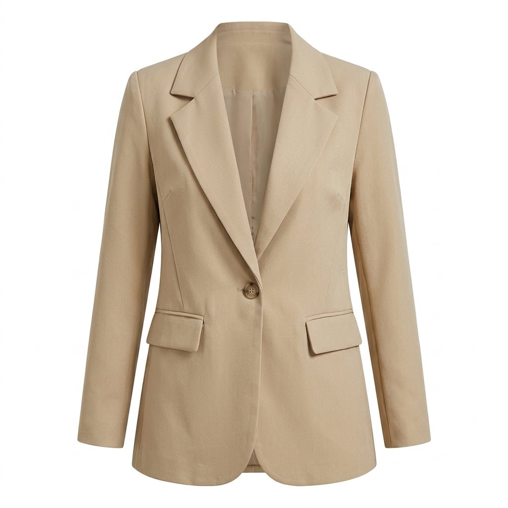Women's Tailored Blazer – Notched Lapel, Single-Breasted - We are MFEO