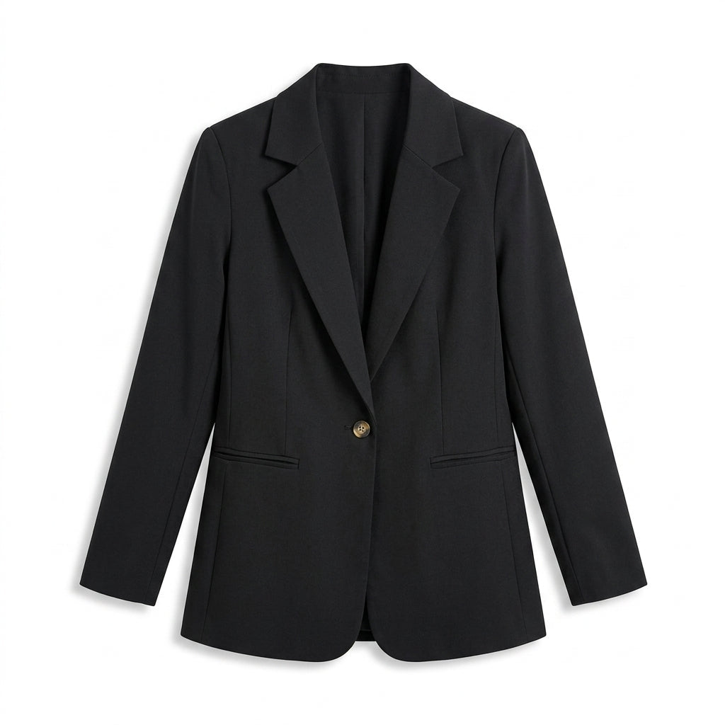 Women's Tailored Blazer – Notched Lapel, Single-Breasted - We are MFEO