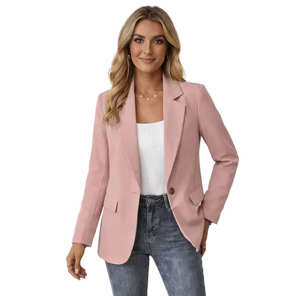 Women's Tailored Blazer – Notched Lapel, Single-Breasted - We are MFEO