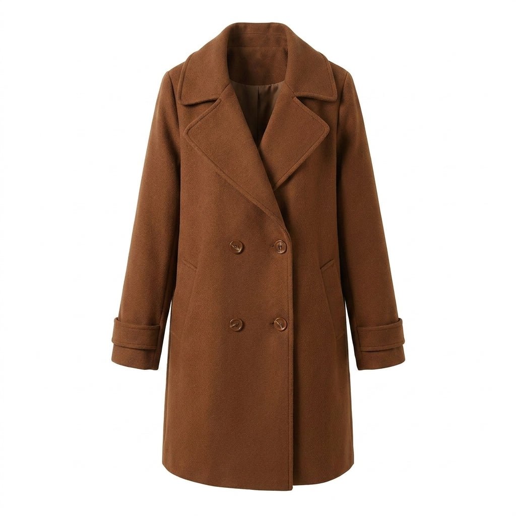 Women's Trench Coat – Double Breasted Mid-Length for Winter Styling - We are MFEO