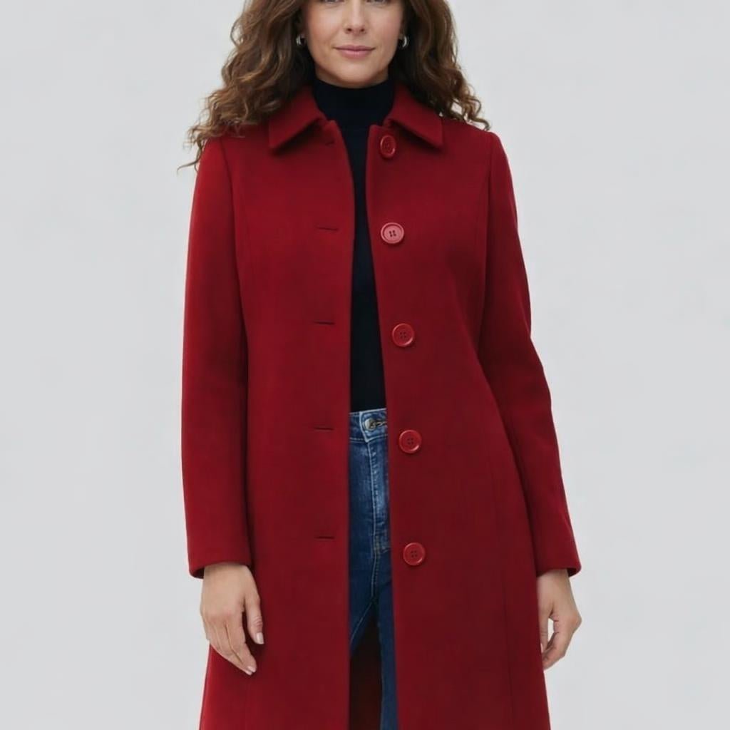 Women's Trench Coat for Winter – Long, Single-Breasted Design with Collar - We are MFEO