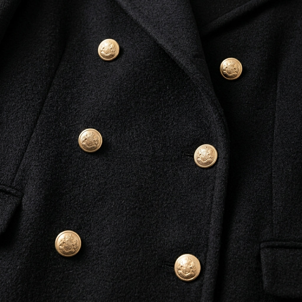 Women's Trench Coat – Long Double-Breasted Winter Outerwear with Pockets - We are MFEO