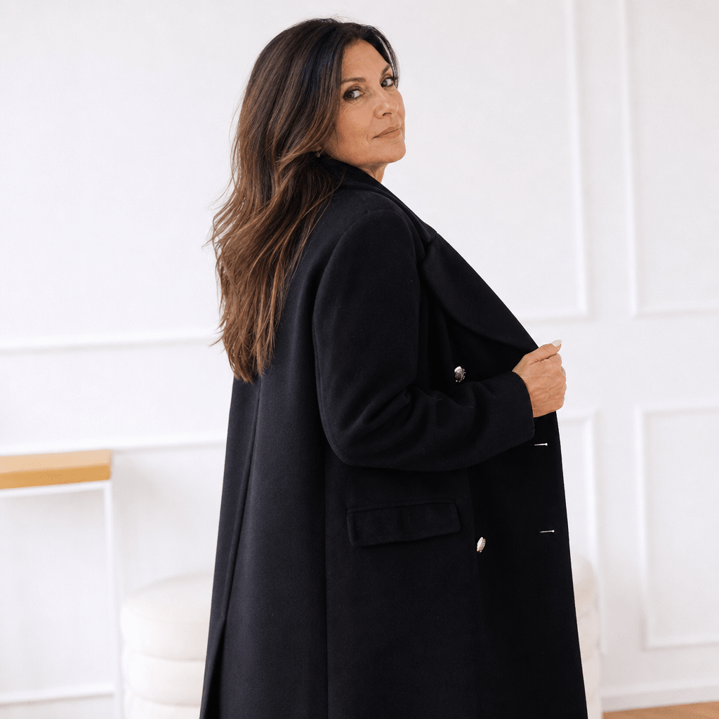 Women's Trench Coat – Long Double-Breasted Winter Outerwear with Pockets - We are MFEO