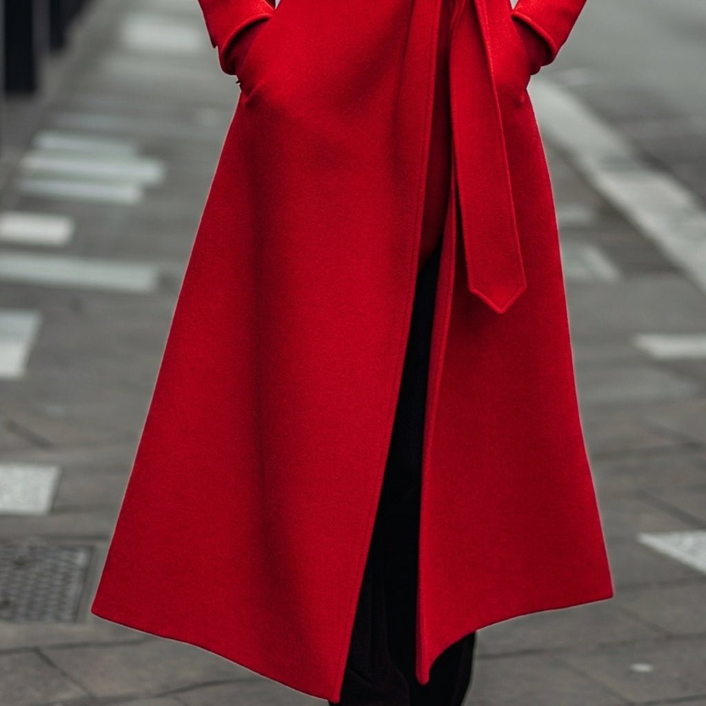 Women's Trench Coat – Tailored Maxi Length with Belt - We are MFEO