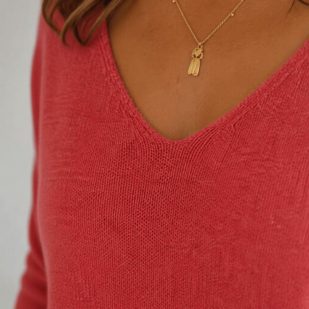 Women's V-Neck Pullover Top – Relaxed Fit Casual Style for Everyday Wear - We are MFEO