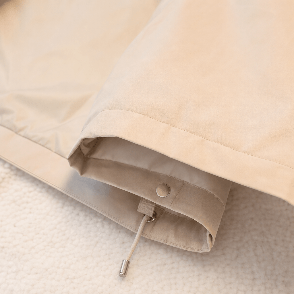 Women's Winter Coat with Faux Fur Collar – Casual Drawstring Waist for Chilly Days - We are MFEO