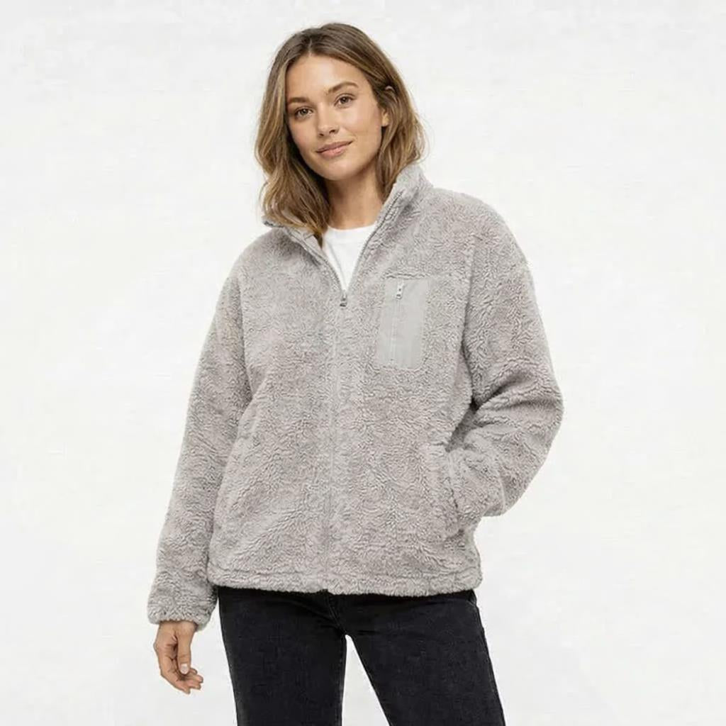 Women's Winter Jacket – Oversized Zip Front with Chest Pocket - We are MFEO