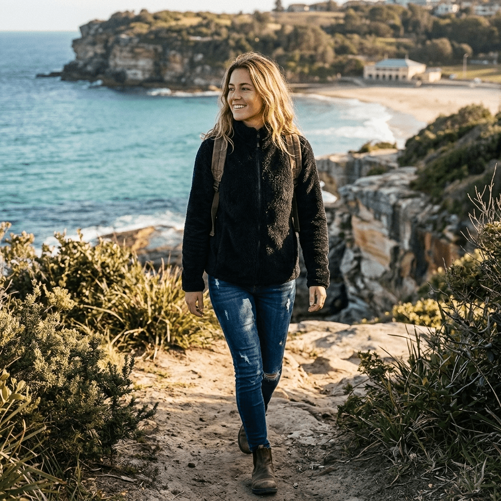 Women's Winter Jacket – Plush Texture with Stand Collar - We are MFEO