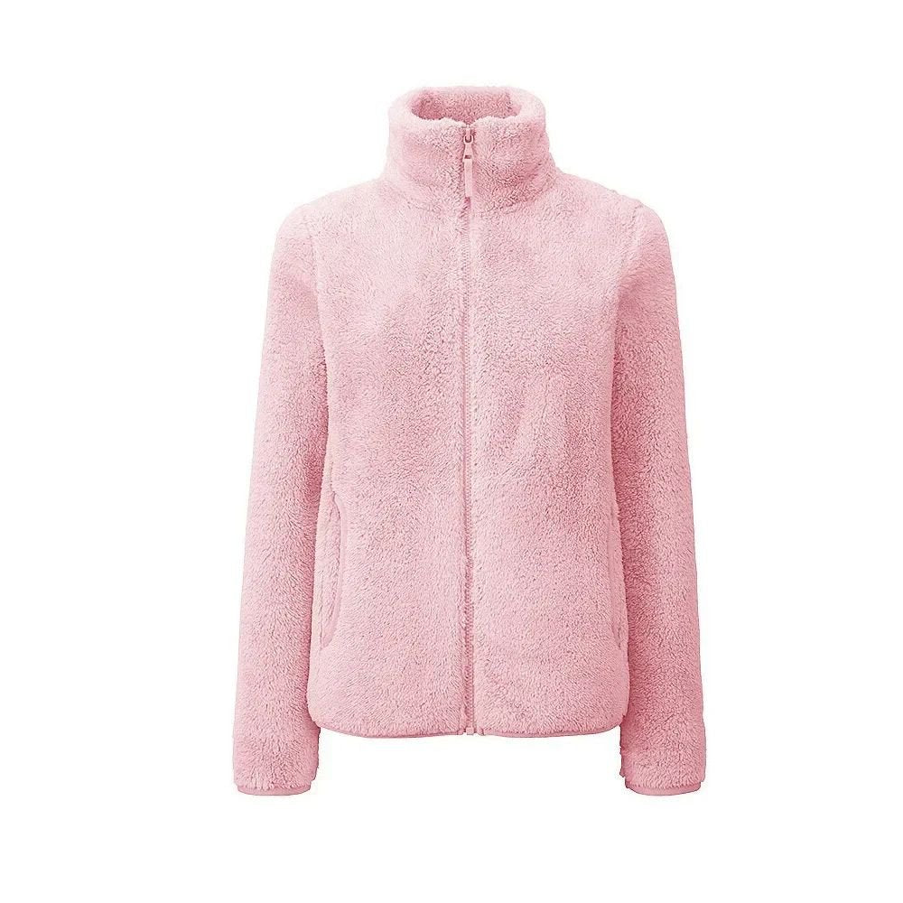 Women's Winter Jacket – Plush Texture with Stand Collar - We are MFEO