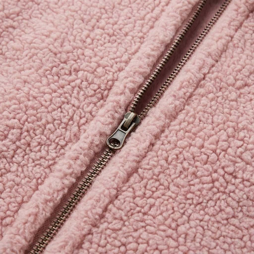 Women's Winter Jacket with Stand Collar – Fluffy Zip Up - We are MFEO