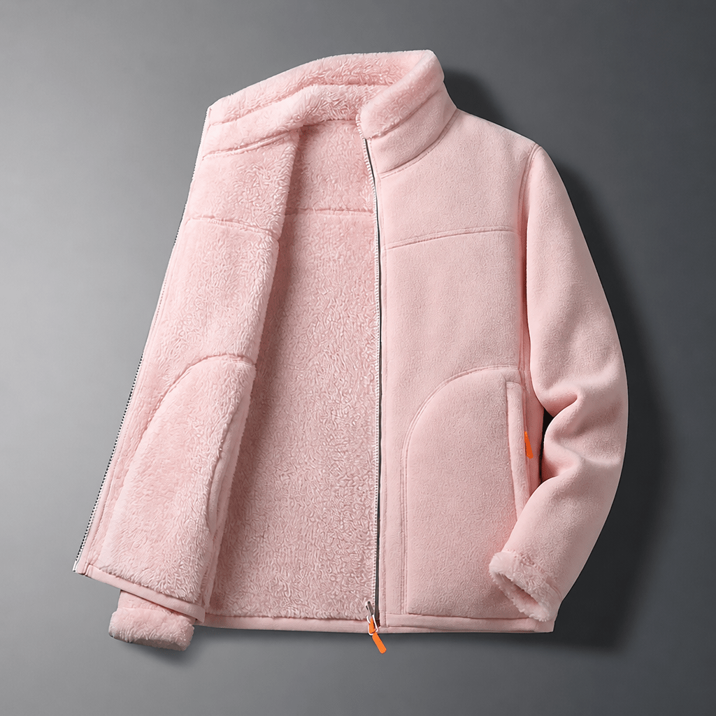 Women's Winter Jacket with Zip-Up Stand Collar – Reversible and Lightweight - We are MFEO